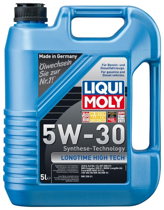 Полусинтетическое моторное масло LIQUI MOLY Longtime High Tech 5W-30