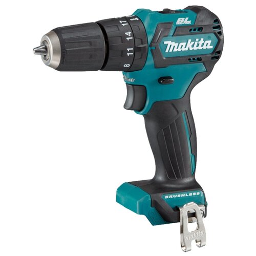 фото Ударная аккумуляторная дрель-шуруповерт Makita HP332DZ 35 Н·м синий/черный