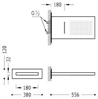 Верхний душ TRES Inox 134903