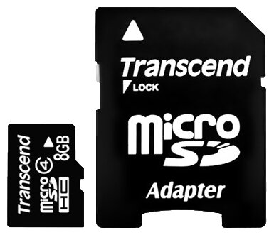 Карта памяти micro SDHC Transcend - фото №1