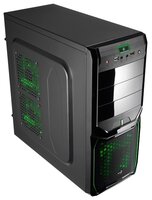 Компьютерный корпус AeroCool V3X Advance Evil Green Edition 600W Black