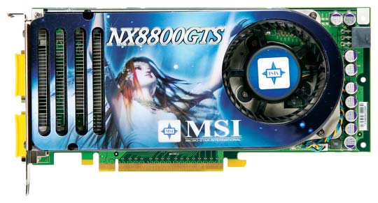 Видеокарта MSI GeForce 8800 GTS 575Mhz PCI-E 320Mb 1700Mhz 320 bit 2xDVI TV HDCP YPrPb