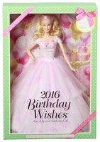 Кукла Barbie Пожелания ко дню рождения 2016 Блондинка, 29 см, DGW29