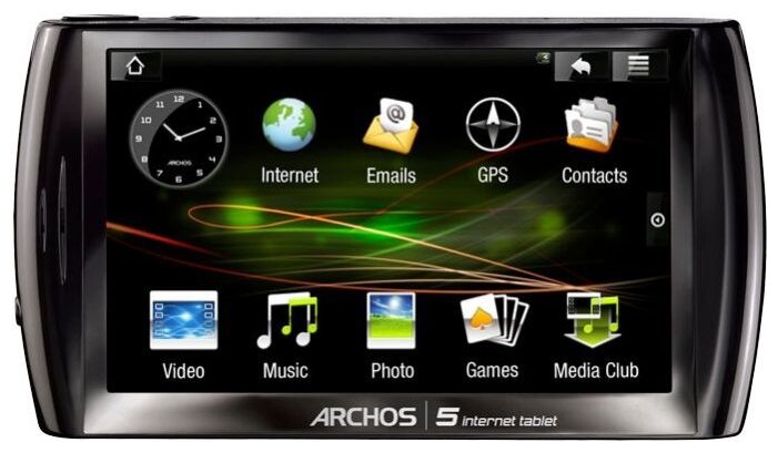 Планшет Archos 5 Internet tablet 500Gb