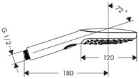 Лейка для душа Hansgrohe Raindance Select 120 Air 3jet 26520400 белый/хром