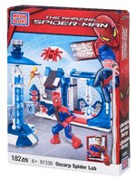 Конструктор Mega Bloks Spider-Man 91330 Человек-паук и стена для трюков