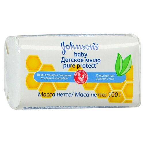 фото Johnson's baby pure protect мыло