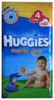 Huggies подгузники Super Dry 4 (8-14 кг) 50 шт.