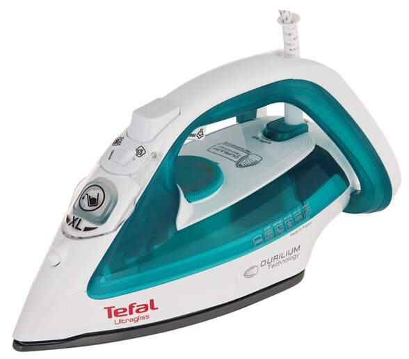 Утюг Tefal FV4921, бирюзовый/белый