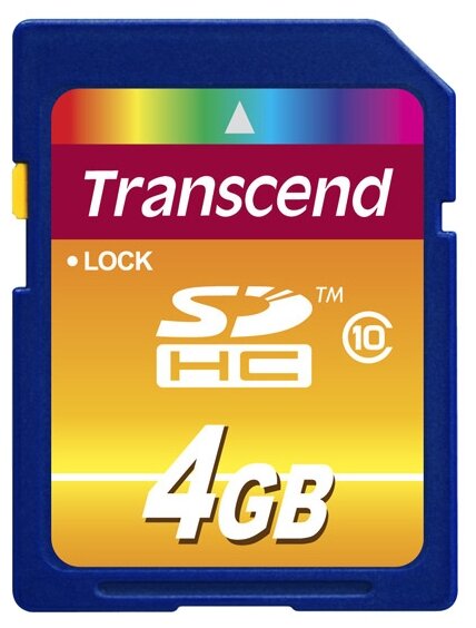 Карта памяти Transcend 4GB sdhc Class 10