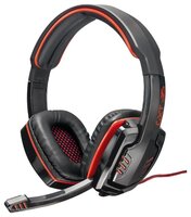 Компьютерная гарнитура Trust GXT 315 Extreme Sound Headset черный/красный