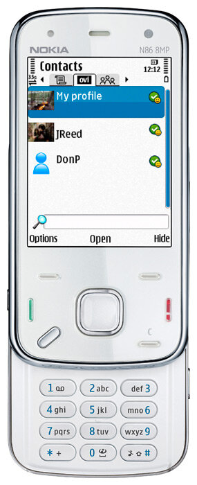 Смартфон Nokia N86 8MP, 1 SIM, белый