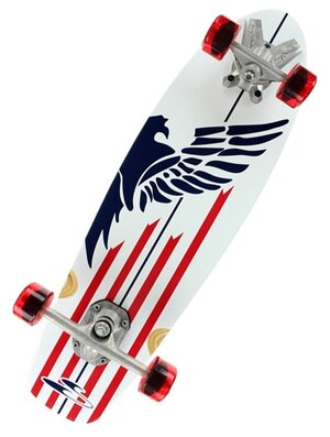 Лонгборд SurfSkate Red, White, & Blue