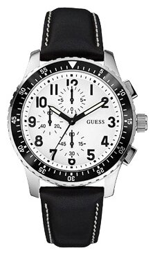 Часы американские наручные мужские кварцевые на ремне Guess W14546G1
