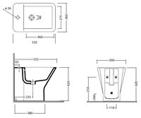 Биде AREA CERAMICHE Edge 26410101