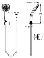 Ручной душ Ideal STANDARD IdealRain Cube B0020AA