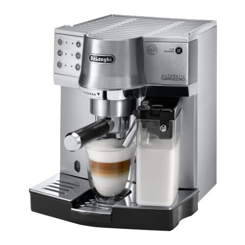 Кофеварка рожковая DeLonghi Dedica Cappuccino Maker EC 860 серебристый 5269500₽