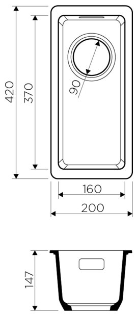 Кухонная мойка OMOIKIRI Kata 20-U-PA 4993372 Artgranit/пастила - фотография № 14