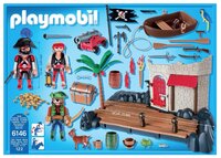 Набор с элементами конструктора Playmobil Pirates 6146 Пиратская крепость