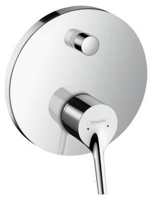 Смеситель для ванны hansgrohe Talis S 72405000 + 01800180/01810180,  рычажный