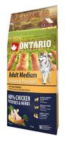Корм для собак Ontario (12 кг) Adult Medium Chicken & Potatoes