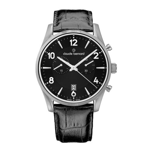 Наручные часы Claude Bernard 10103-3NIN, черный, серебряный наручные часы claude bernard черный серебряный