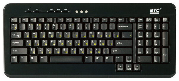 Клавиатура BTC 5149 Black PS/2