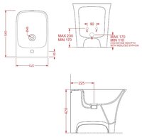 Биде the.artceram Cow CWB002 (черно-белый)