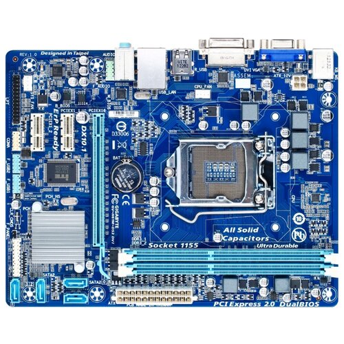 Материнская плата GIGABYTE GA-H61M-DS2 DVI rev 10 399000₽