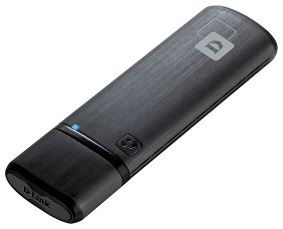 Сетевой адаптер WiFi D-Link DWA-182/RU/E1A USB 3.0 (ант.внутр.) 1ант.