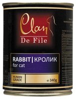 Корм для кошек CLAN De File Кролик для кошек (0.340 кг) 12 шт.