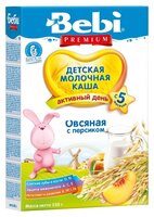 Каша Bebi молочная овсяная с персиком (с 5 месяцев) 250 г