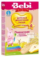 Каша Bebi молочная пшеничная с печеньем и грушей (с 6 месяцев) 200 г