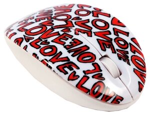 Беспроводная мышь Bodino LOVE White-Red USB