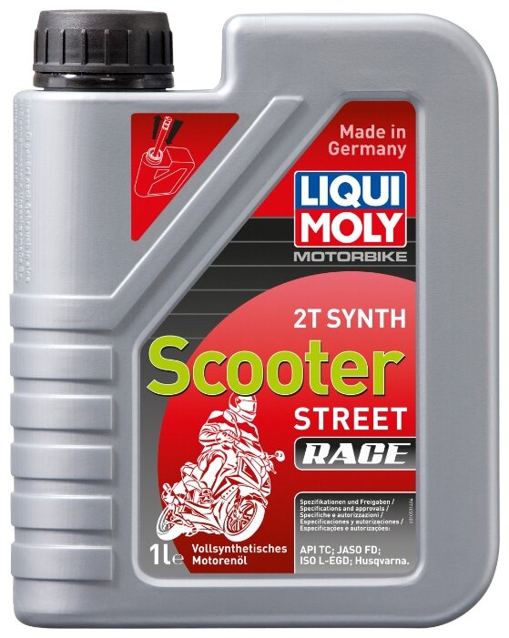 Масло для скутеров Liqui Moly 2T (двухтактное), синтетика, 1литр 3990/1053