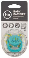 Пустышка силиконовая ортодонтическая Happy Baby Baby Pacifier 0-12 м (1 шт) белый