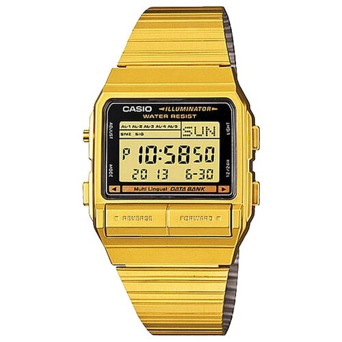 Наручные часы CASIO DB-380G-1, желтый, золотой