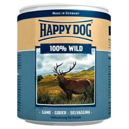 фото Влажный корм для собак Happy Dog 100% Мясо Фермерский продукт дичь 400г