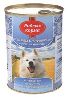 Корм для собак Родные корма (0.97 кг) 1 шт. Говядина с потрошками в желе по-купечески