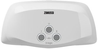 Проточный электрический водонагреватель Zanussi 3-logic 5,5 T, кран