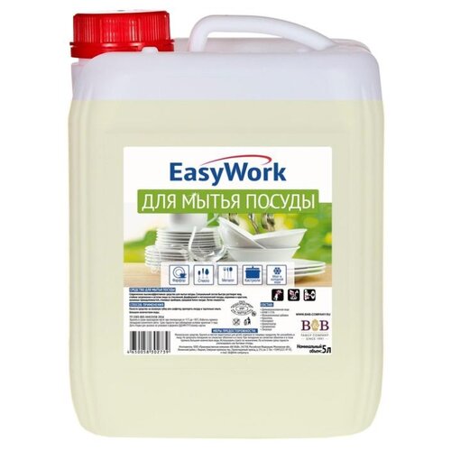 фото EasyWork Средство для мытья посуды Цитрус 5 л сменный блок