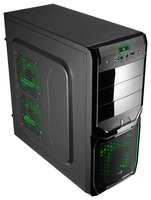 Компьютерный корпус AeroCool V3X Advance Evil Green Edition 500W Black