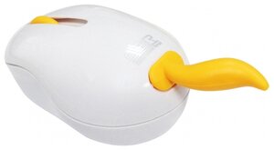 Компактная мышь CBR MF 500 Wired Fox White-Yellow USB