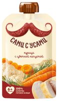 Пюре Сами с усами курица с цветной капустой (с 6 месяцев) 100 г, 1 шт.