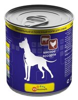 Корм для собак VitAnimals Консервы для собак Мясное ассорти (0.750 кг) 9 шт.