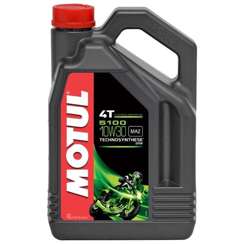 фото Полусинтетическое моторное масло motul 5100 4t 10w30 4 л