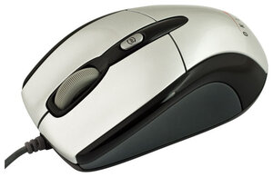 Мышь OKLICK 520 S Optical Mouse Silver-Black USB