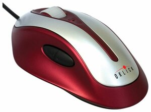 Мышь OKLICK 725 L Optical Mouse Red USB+PS/2