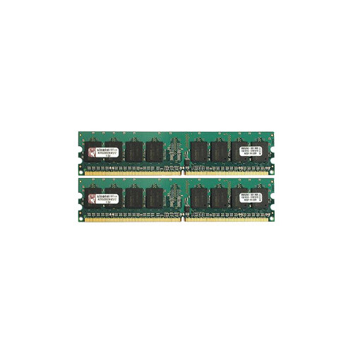 Оперативная память Kingston 2 ГБ (1 ГБ x 2 шт.) DDR2 800 МГц DIMM CL6 KVR800D2N6K2/2G оперативная память lenovo 2 гб 1 гб x 2 шт ddr2 800 мгц dimm cl6 49y3686