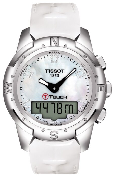 Наручные часы TISSOT T047.220.46.116.00, белый, серебряный